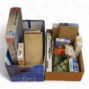 Twenty-five mainly plastic kits by Frog, Airfix, Revell, Aurora, etc. including primarily