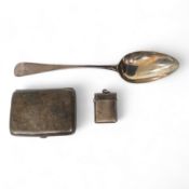 A George III silver Old English pattern tablespoon, by Peter, Ann & William Bateman, London, 1801,
