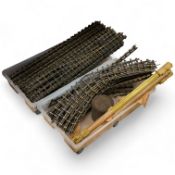 A quantity of Bassett-Lowke track sections, original rail joiners, together with three packets of