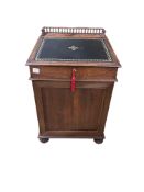 A George IV rosewood Davenport, width 59cm, depth 64cm, height 87cm