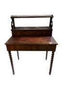 A 19th century Continental rosewood bonheur du jour, width 81cm, depth 52cm, height 110cm