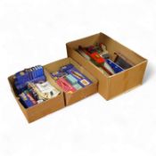 A collection of Hornby Dublo railway for 3-rail running, including three boxed locomotives; an