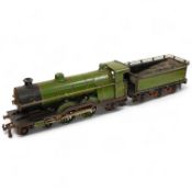 An 0 gauge Bing (or possibly Carette) for Bassett-Lowke tinplate clockwork GNR 4-4-2 tender