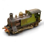 An early 20th century Gauge One Bing live steam 0-4-0T ‘I48’ locomotive, with a spirit fired pot