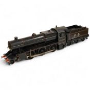 An 0 gauge Bassett-Lowke live steam spirit fired tinplate BR 2-6-0 Mogul tender locomotive, 42980,