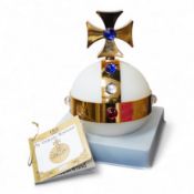 A late 20th/early 21st century Vivienne Westwood 'Orb' pop Swatch quartz wrist watch, on a velvet