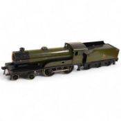 An 0 gauge Bassett-Lowke clockwork tinplate BR 4-4-0 tender locomotive, Prince Charles 62453, in