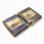 Two Hornby 0 gauge tinplate clockwork train sets; a No.601 LMS Goods Set with 0-4-0 tender