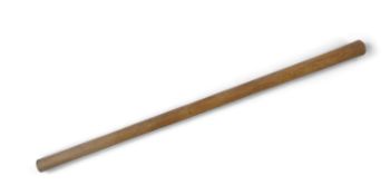 A Fijian carved pole club, bowai, 19th century, unusually carved all over, 121cm long