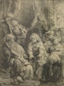 After Rembrandt van Rijn (Dutch, 1606-1669)'Joseph Telling His Dreams'(Bartsch, Hollstein 37, Hind