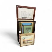 A quantity of assorted prints, watercolours and oils