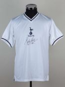 A white replica Tottenham Hotspur Glenn Hoddle autographed 1981 F.A.Cup Final shirt&nbsp;