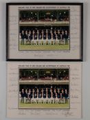 Two M.C.C. Cricket Tour to New Zealand and Bi-Centenary of Australia signed team photographs