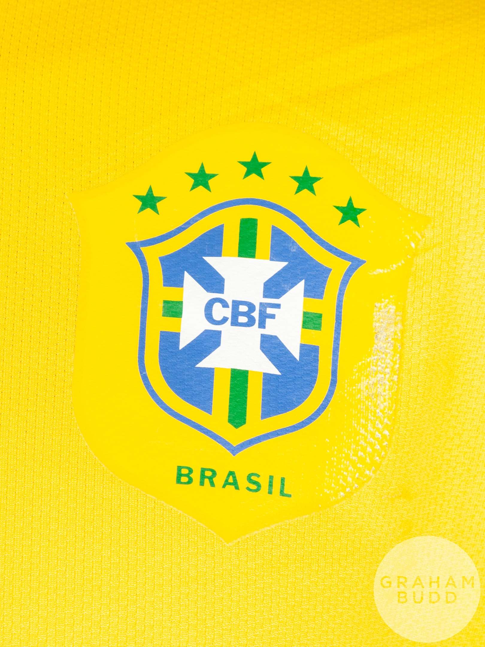 Paulo Cesare yellow No.18 Brazil short sleeved shirt. - Image 3 of 4