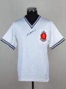 A TOFFS replica Nat Lofthouse autographed 1958 F.A.Cup final shirt&nbsp;