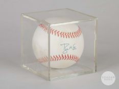 Brian McRae signed Rawlings Official Ball American League baseball