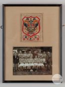 A Blackpool autographed black and white line-up photograph, circa 1953