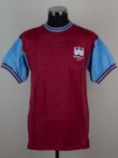 A West Ham United 1975 replica Billy Bonds autographed shirt&nbsp;