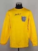 A yellow replica Gordon Banks signed England shirt&nbsp;