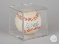 Don Drysdale signed Rawlings Official Ball National League baseball