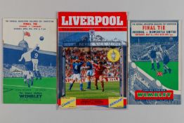 Three Arsenal programmes including the 1950 FA Cup Final v Liverpool.