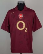 Redcurrant Arsenal autographed replica short-sleeved shirt, 2006