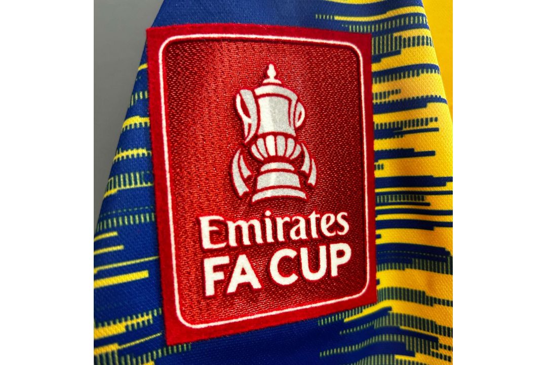 Paul Kalambayi yellow and blue No.30 Dagenham & Redbridge F.A.Cup 3rd round match worn shirt - Image 4 of 6