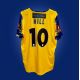 Paul Kalambayi yellow and blue No.30 Dagenham & Redbridge F.A.Cup 3rd round match worn shirt - Image 2 of 6