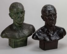Sir George Kynaston Cockerill, bronze bust of Edward Lawrence (Holdie) Holdright