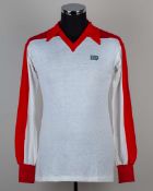 White and red No.14 Ancona long-sleeved shirt&nbsp;