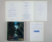 A 1999 Master Golf Media Guide, bearing number autographs