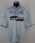 Paul Gascoigne grey No.18 Everton short-sleeved shirt, 2001-02&nbsp;