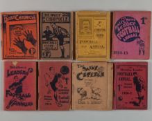 Eight various early Football Annuals 1905-06 to 1914-15
