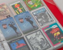 Eight albums of golf cards&nbsp;