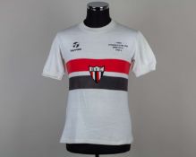 Rai white, red and black No.10 Botafogo short-sleeved shirt, 1981