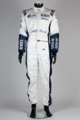 Nico Hulkenberg 2008 Williams Toyota F1 Test Used Race Suit