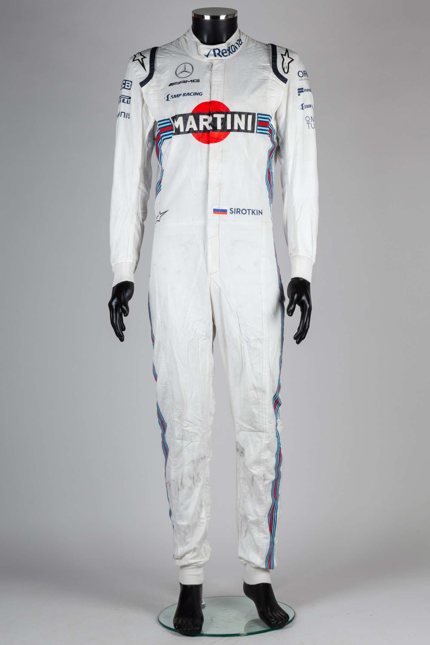 Sergey Sirotkin 2018 Williams Martini Racing Race Used Race Suit