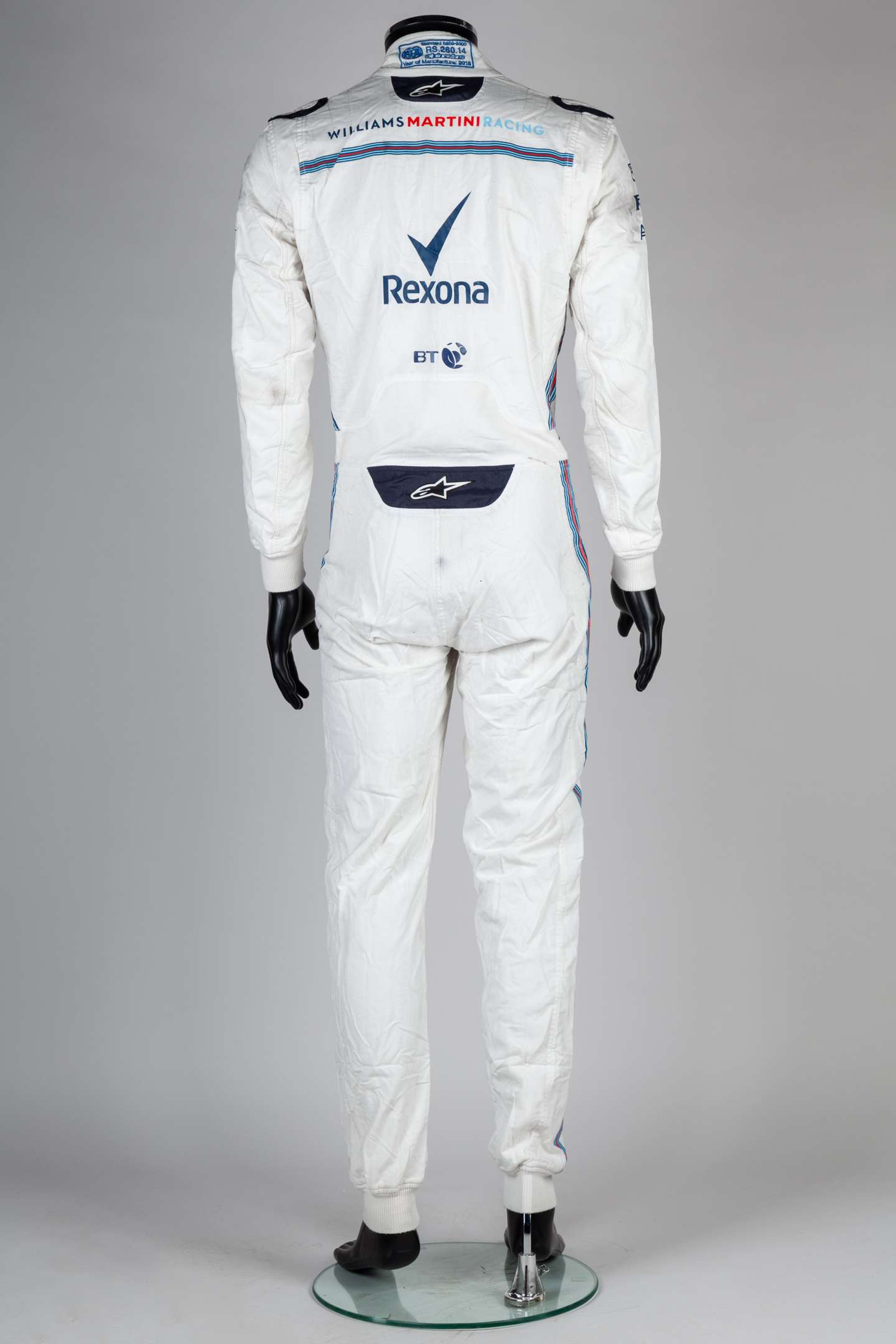 Sergey Sirotkin 2018 Williams Martini Racing Race Used Race Suit - Image 2 of 7
