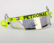Lewis Hamilton 2024 Mercedes Signed Used Visor - Miami Grand Prix Free Practice
