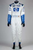 Ralf Schumacher 2002 BMW Williams F1 Team Race Used Race Suit
