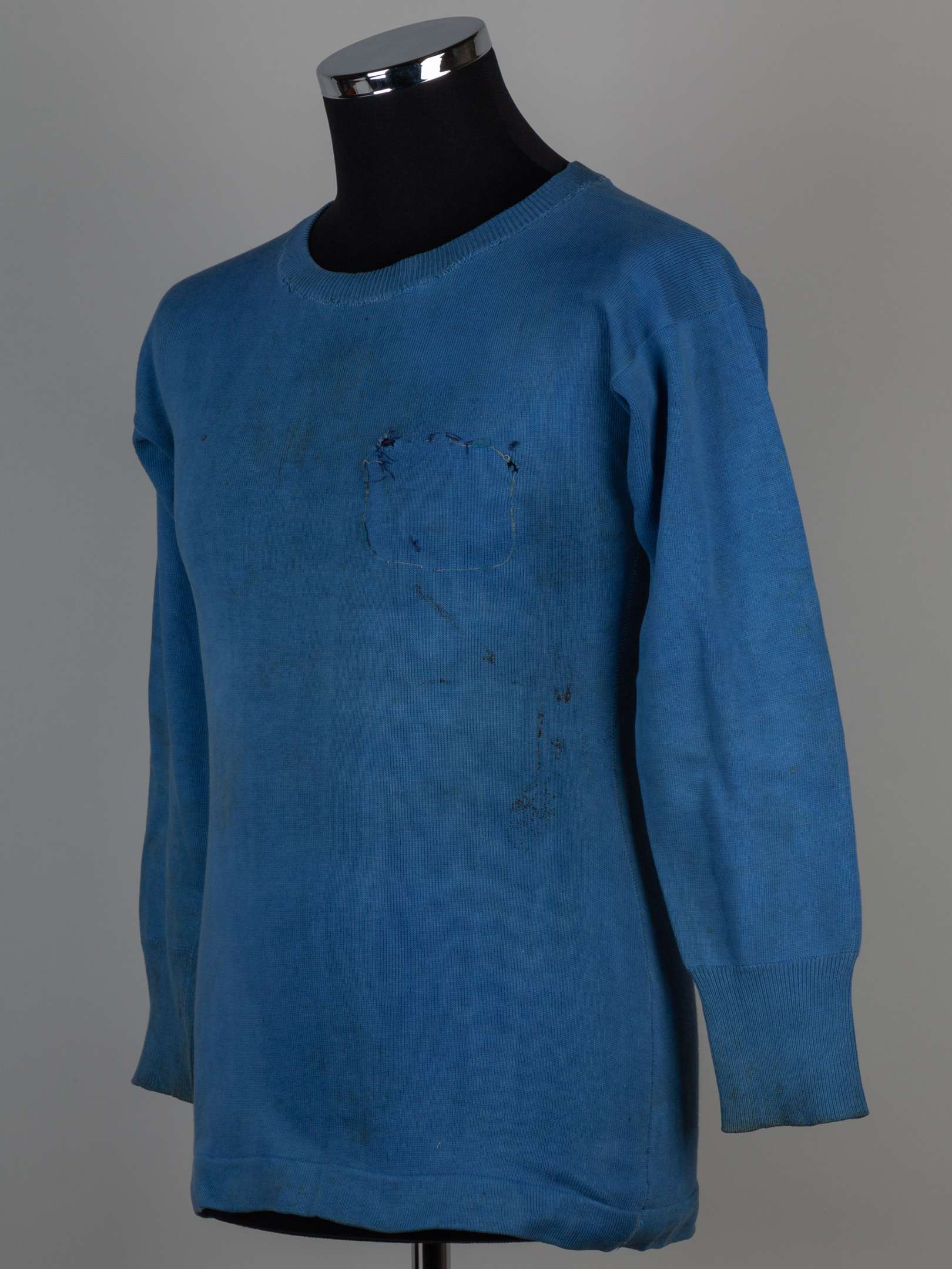 George Hicks cornflower blue Manchester City match worn F.A.Cup Final match worn shirt, 1926 - Image 4 of 9