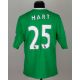 Joe Hart green No.25 Manchester City match worn goalkeepers shirt, 2010-11 - Image 2 of 5