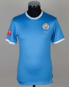 Riyad Mahrez sky-blue and white No.26 Manchester City Community Shield shirt, 2019