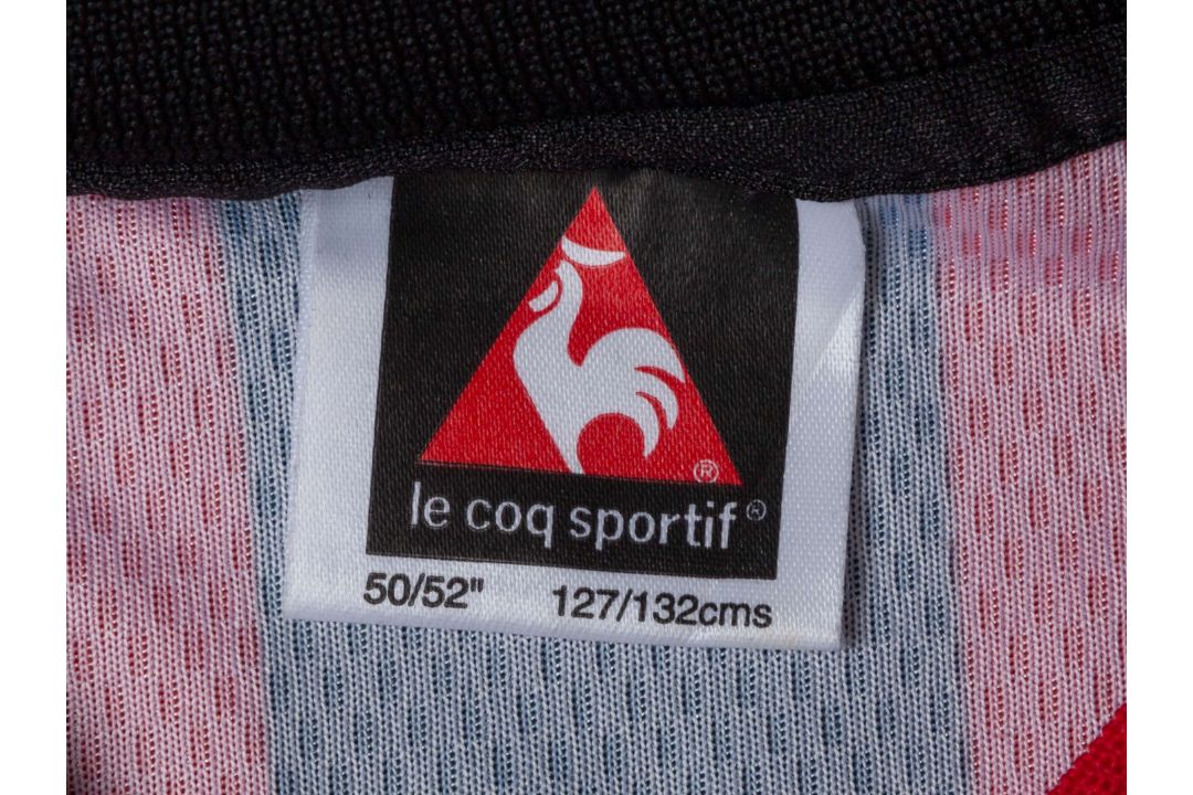 Lee Peacock black and red No.24 Manchester City match worn short-sleeved shirt, 1999 - Image 4 of 5
