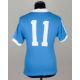 Sky-blue and white No.11 Manchester City match worn short-sleeved shirt, 1977-78 - Image 2 of 4