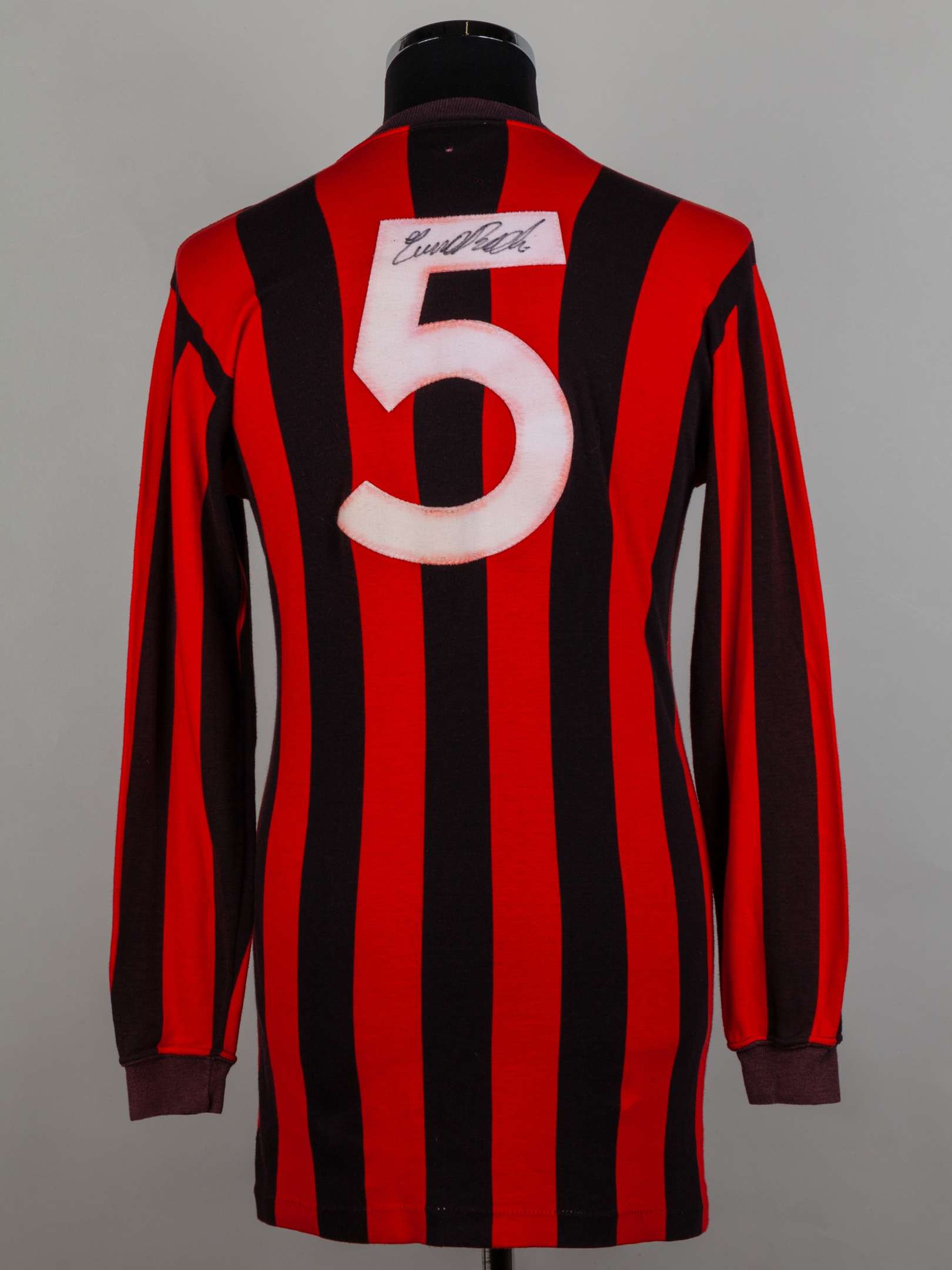 Tommy Booth red and black No.5 Manchester City match worn F.A. Cup Final, 1969 - Image 2 of 8
