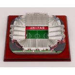An official replica model of Old Trafford stadium