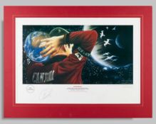Eric Cantona Phenomenon autographed print