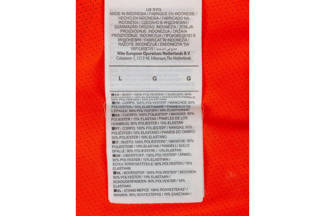 Ederson orange and black No.31 Manchester City match worn short-sleeved shirt, 2019 - Image 5 of 5