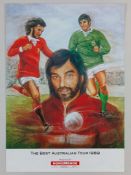 George Best Australian Tour poster, 1989